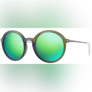 Ray-Ban RB 4222 Highstreet Gunmetal Green Mirror Lens Unisex Sunglasses